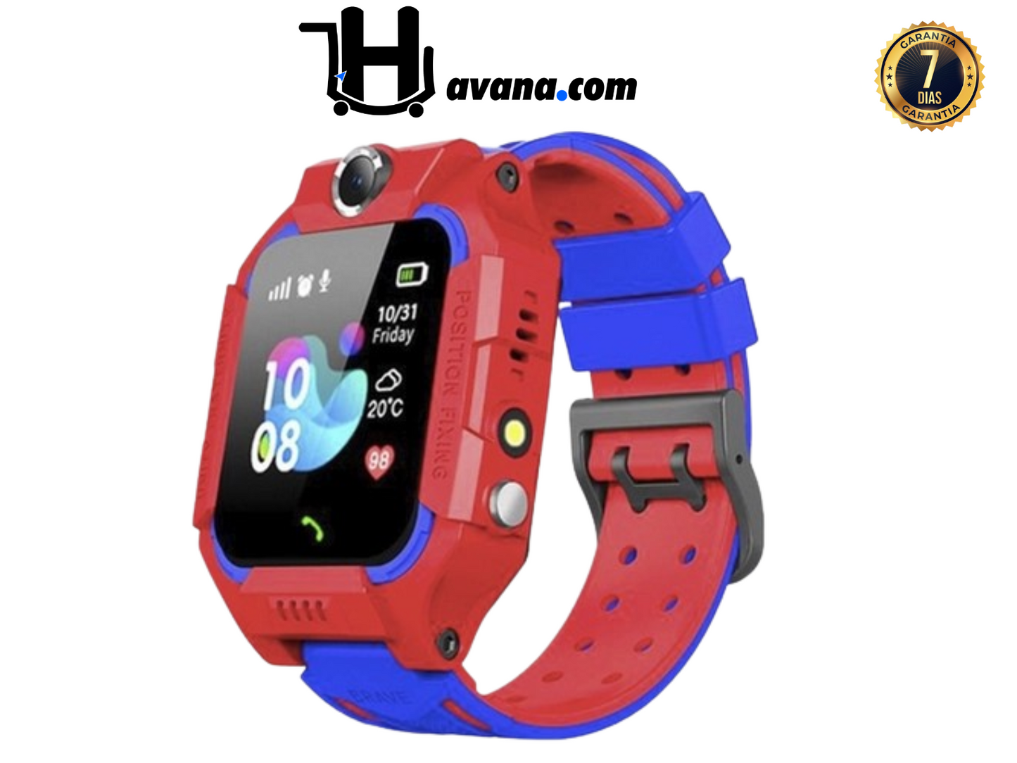 SmartWatch Infantil KidSafe™ com GPS - Seja o Anjo da guarda de seu filho 24h 👼🏻 (LEVE 2 E ECONOMIZE)