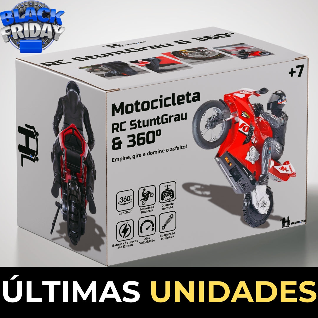 RC StuntGrau & 360° - Motocicleta De Controle Remoto