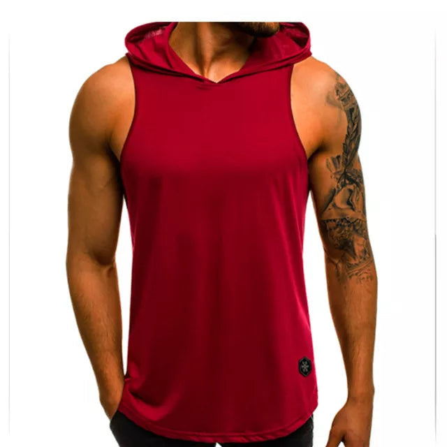 Regata Masculina Gym com Capuz