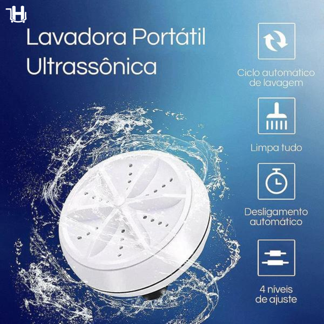 Máquina de Lavar Louças e Roupas Portátil USB - UltraLavagem® (ÚLTIMAS UNIDADES EM ESTOQUE)