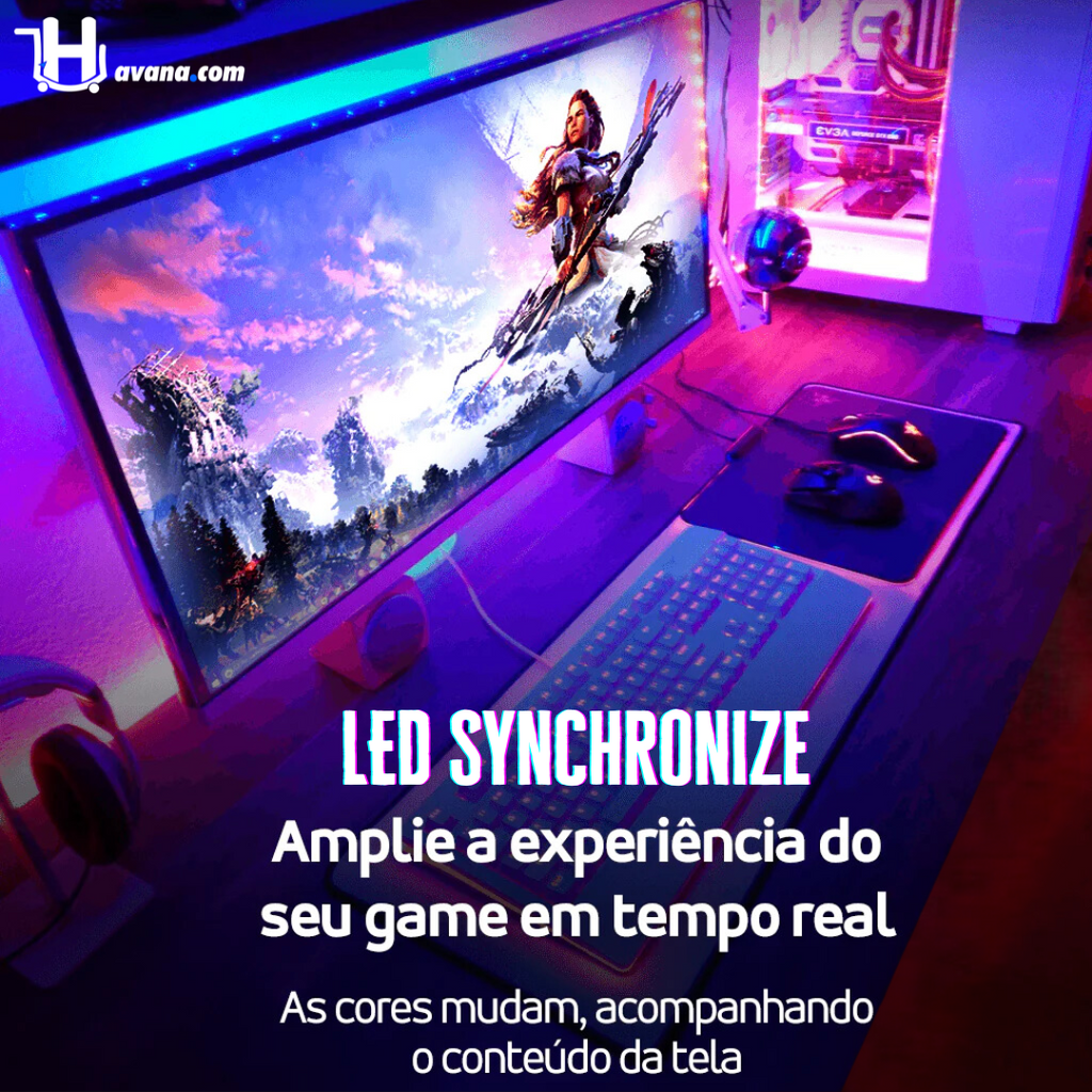Fita Led Synchronize® - Seu Cineart sem sair de casa (PAGUE 2m LEVE 5m SOMENTE HOJE)