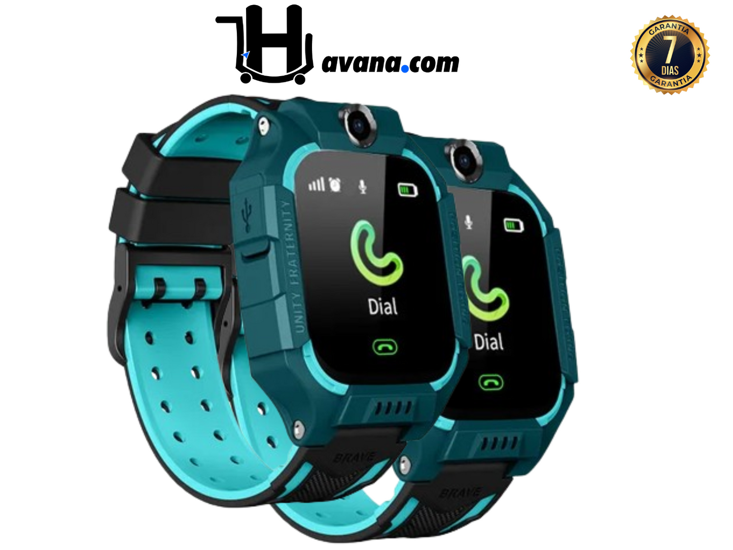 SmartWatch Infantil KidSafe™ com GPS - Seja o Anjo da guarda de seu filho 24h 👼🏻 (LEVE 2 E ECONOMIZE)