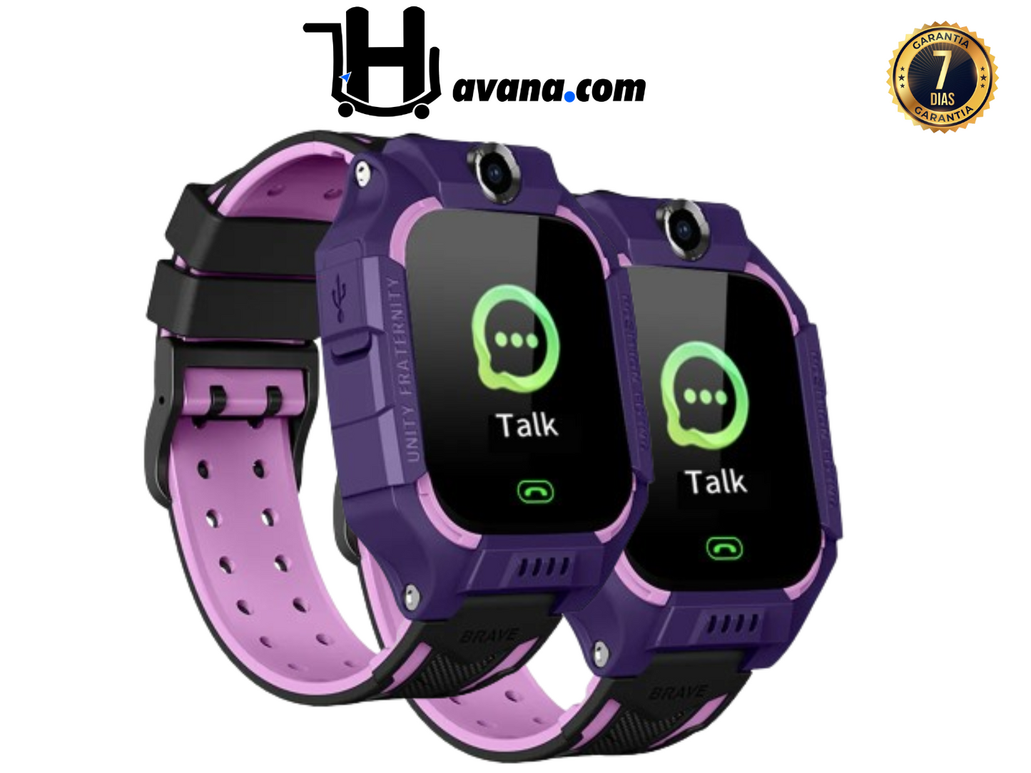 SmartWatch Infantil KidSafe™ com GPS - Seja o Anjo da guarda de seu filho 24h 👼🏻 (LEVE 2 E ECONOMIZE)