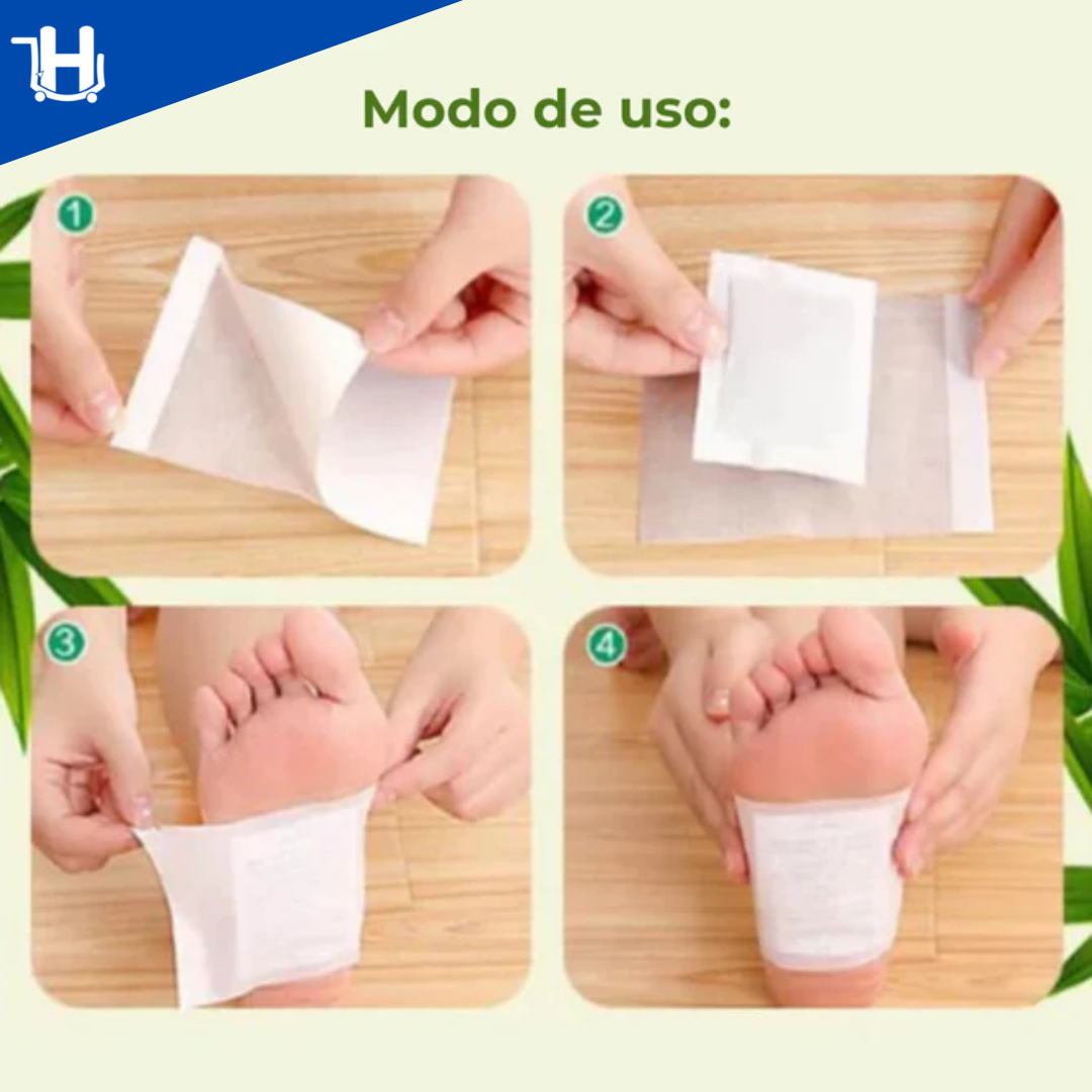 Kit Adesivo Detox Para Os Pés - Acaba com suas Dores e Inchaço - 100% Natural (ÚLTIMAS UNIDADES SOMENTE ATÉ 00:00 DE HOJE!💣)