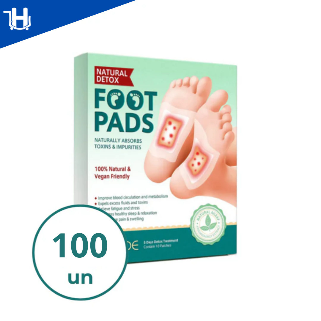 Kit Adesivo Detox Para Os Pés - Acaba com suas Dores & Inchaço - 100% Natural (ÚLTIMAS UNIDADES SOMENTE ATÉ 00:00 DE HOJE!💣)