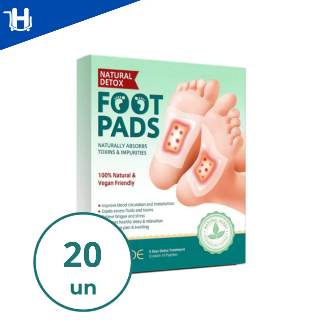 Kit Adesivo Detox Para Os Pés - Acaba com suas Dores e Inchaço - 100% Natural (ÚLTIMAS UNIDADES SOMENTE ATÉ 00:00 DE HOJE!💣)
