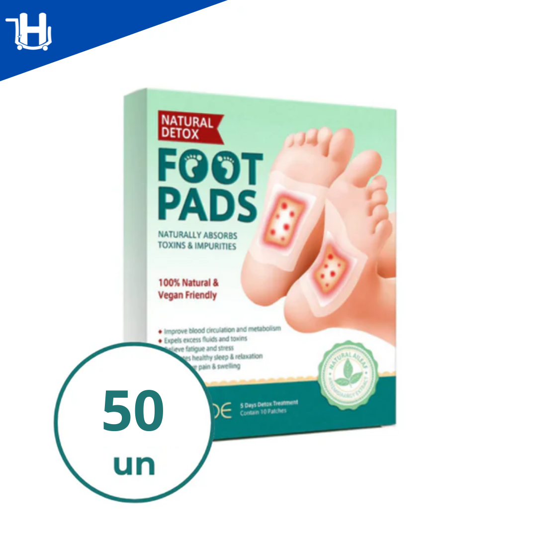 Kit Adesivo Detox Para Os Pés - Acaba com suas Dores & Inchaço - 100% Natural (ÚLTIMAS UNIDADES SOMENTE ATÉ 00:00 DE HOJE!💣)