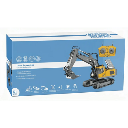 EscavaKids™ – A Escavadeira de Controle Remoto que Cava de Verdade!