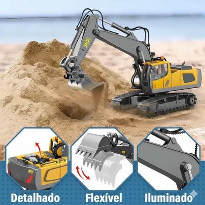 EscavaKids™ – A Escavadeira de Controle Remoto que Cava de Verdade!