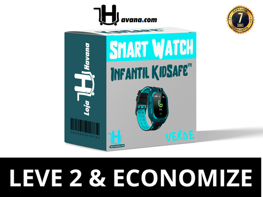 SmartWatch Infantil KidSafe™ com GPS - Seja o Anjo da guarda de seu filho 24h 👼🏻 (LEVE 2 E ECONOMIZE)