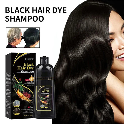 100ml 50s Natural Herbal Hair Dye Shampoo 3 In 1 Hair Color Shampoo For Gary Hair Dark Brown Black And Women Men Grey Coverage New