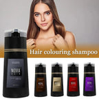 Original Hair Dye Shampoo Nova Hair Instant Dye Shampoo Men Women Quick Easy Safe Hair Color Gray Hair Coverage Nourish Scalp