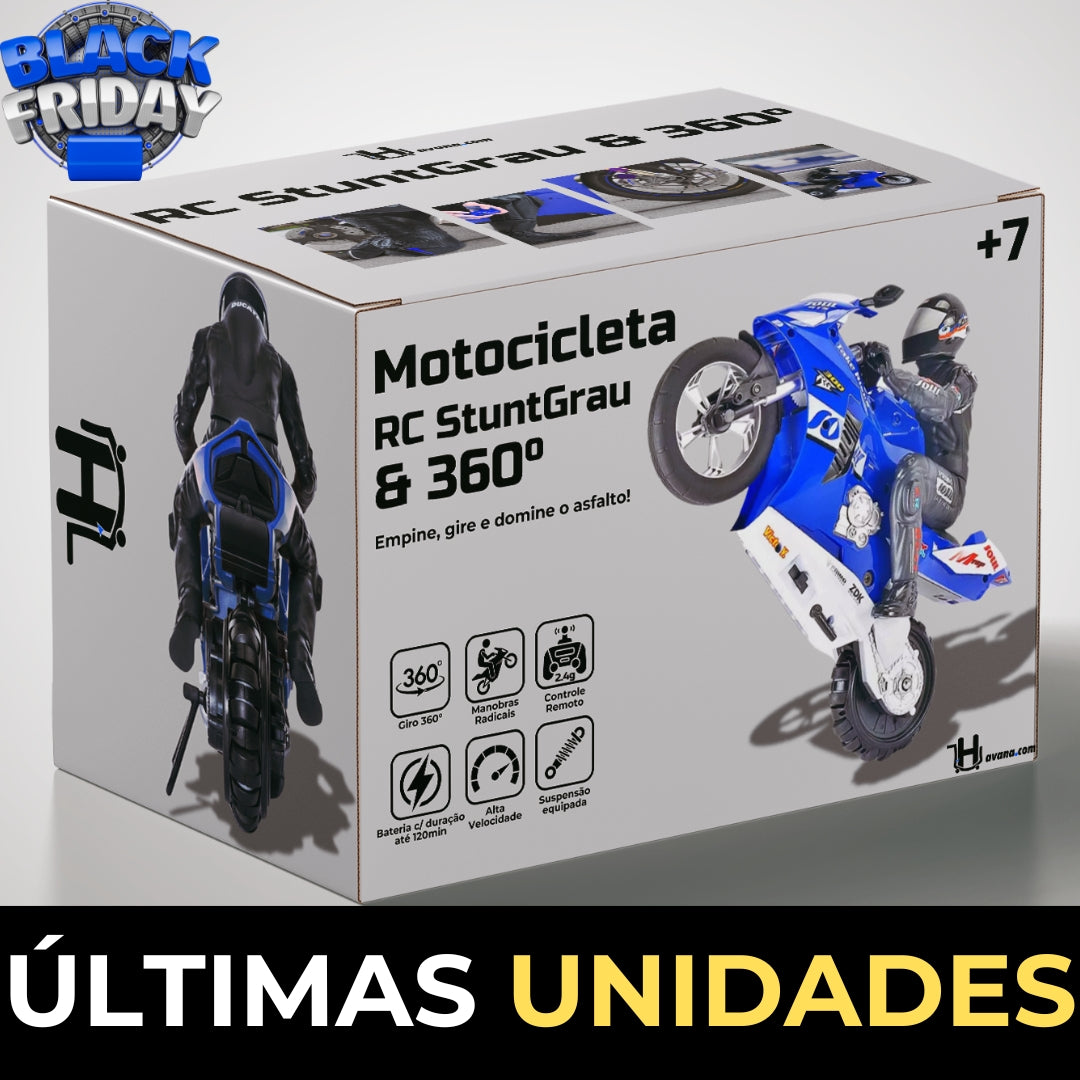 RC StuntGrau & 360° - Motocicleta De Controle Remoto