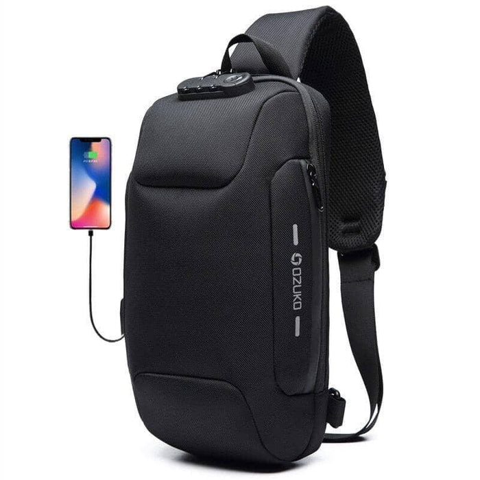 Mochila Multifuncional Transversal Anti Furto